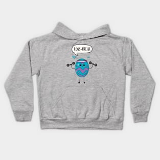 Eggs-ercise Kids Hoodie